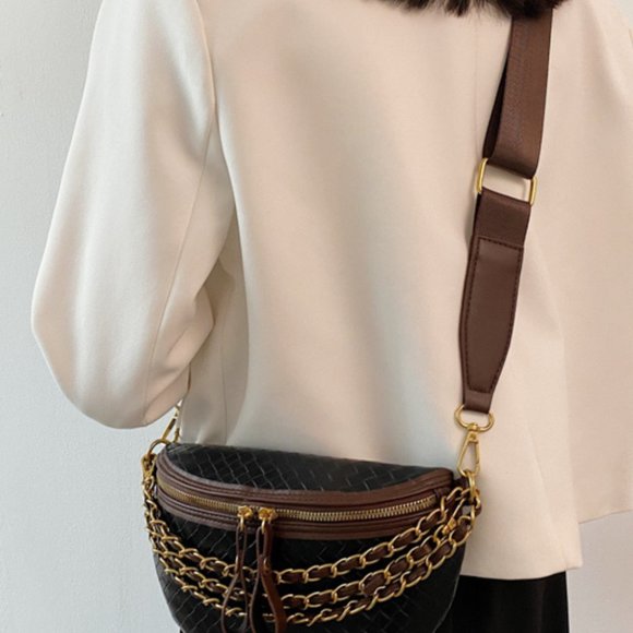 Luxury Leather Small Chain Women\'s Fanny Pack or Cross-body main image 9